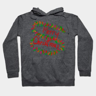 Leafy Merry Christmas Hoodie